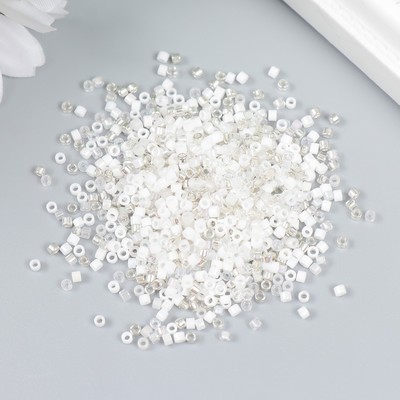 Бисер стекло 12/0 «Перламутр. Белое ассорти», 10 г