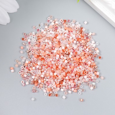 Бисер стекло 12/0 «Перламутр. Розовое ассорти», 10 г