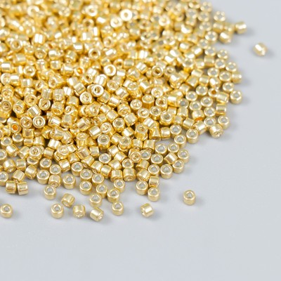 Бисер стекло 11/0 «Цилиндр. Светлое золото» 10 г