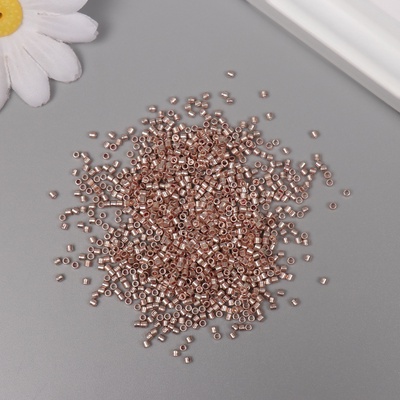 Бисер стекло 11/0 «Цилиндр. Светло-золотой глянец», 10 г