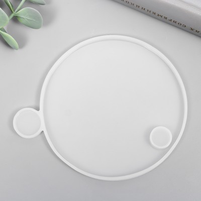 Молд силиконовый «Шкатулка круглая - крышка» 10.3×10.3×0.7 см