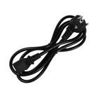 Кабель питания Luazon KDGN-005, Schuko - C13, 10 А, 1.5 м, трёхжильный, чёрный - Фото 3