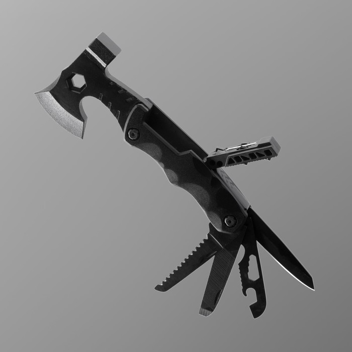 Мультитул с топориком, синий - Фото 1