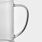 Кувшин стеклянный Magistro «Жакоб», 1.1 л, стакан в комплекте - Фото 4