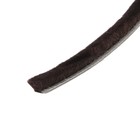 Уплотнитель щеточный самоклеящийся ТУНДРА, 7х6 мм, коричневый, 10 м. - Фото 2