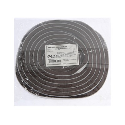 Уплотнитель щеточный самоклеящийся ТУНДРА, 7×8 мм, коричневый, 10 м