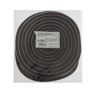 Уплотнитель щеточный самоклеящийся ТУНДРА, 9×9 мм, коричневый, 10 м