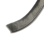 Уплотнитель щеточный самоклеящийся ТУНДРА, 9х15 мм, серый, 10 м. - Фото 2