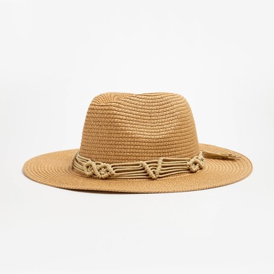 Шляпа женская MINAKU цвет бежевый, р-р 56-58