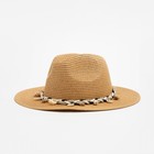 Шляпа женская MINAKU цвет бежевый, р-р 56-58 - Фото 1