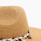 Шляпа женская MINAKU цвет бежевый, р-р 56-58 - Фото 5