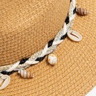 Шляпа женская MINAKU цвет бежевый, р-р 56-58 - Фото 6