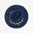 Шляпа женская MINAKU цвет синий, р-р 56-58 - Фото 4