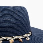 Шляпа женская MINAKU цвет синий, р-р 56-58 - Фото 5