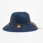 Шляпа женская MINAKU цвет синий, р-р 56-58 - фото 10044653