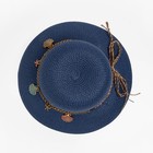 Шляпа женская MINAKU цвет синий, р-р 56-58 - фото 24425353