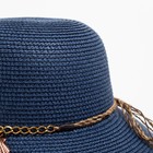 Шляпа женская MINAKU цвет синий, р-р 56-58 - фото 24425354