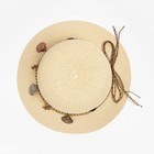 Шляпа женская MINAKU цвет бежевый, р-р 56-58 - фото 22780310