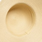 Шляпа женская MINAKU цвет бежевый, р-р 56-58 - фото 22780314