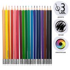 Карандаши 18 цветов ErichKrause ArtBerry премиум, пластик, шестигранные, 3.0 мм грифель, с ластиком, стираемые, картонная упаковка, европодвес - фото 21854104