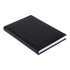 Ежедневник недатированый А5 160 листов, обложка из искусственной кожи, чёрный - Фото 2
