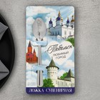 Ложка с гравировкой на открытке «Тобольск», 3 х 14 см - фото 10044810