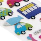 Наклейка голография "Транспорт" 15,5х6,7 см МИКС - Фото 3