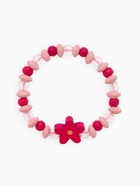 Набор детских украшений Выбражулька «Цветочки», 2 предмета: бусы, браслет d=6 см розовый - Фото 3