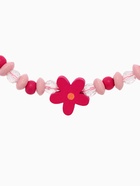 Набор детских украшений Выбражулька «Цветочки», 2 предмета: бусы, браслет d=6 см розовый - Фото 2