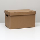 Коробка для хранения, бурая, 48 х 32,5 х 29,5 см, набор 5 шт. - фото 319105975