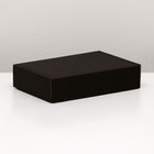 Коробка самосборная, черная 21 х 15 х 5 см - фото 10044948