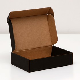 Коробка самосборная, чёрная 21?15?5 см (комплект 10 шт)