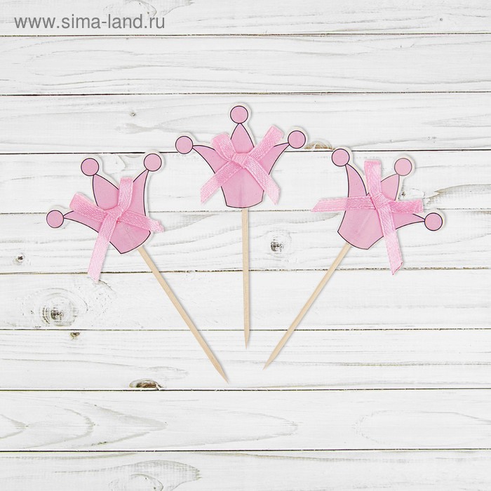 Шпажки для канапе "Корона" (набор 12 шт) - Фото 1