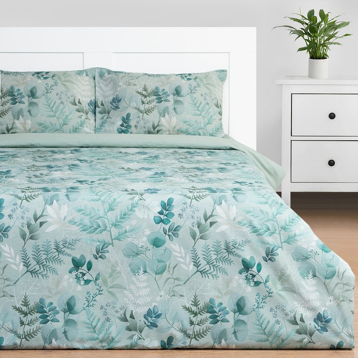 Постельное бельё 1.5-спальное «Этель. Эвкалипт», поплин