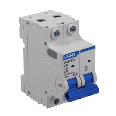 Выключатель автоматический CHINT NXB-63S, 2п, С 6 А, 4.5 кА