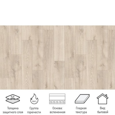 Линолеум бытовой Delta Como 1, ширина 4 м, длина 4 м, толщина 2.5 мм, 16 м²