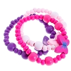 Браслет детский "Выбражулька" бабочки, 3 нити, цветной - Фото 1