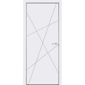 Дверное полотно эмаль SCANDI S Белый RAL9003, врезка под замок Morelli 1895Р, 2000х800 мм