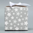 Коробка подарочная складная, упаковка, «Звёзды», 12 х 12 х 12 см - Фото 3