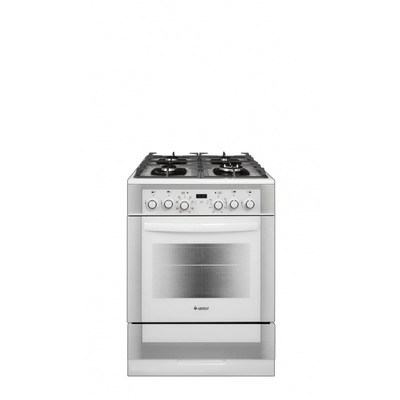 Плита GEFEST ПГЭ 6502-03 0242, комбинированная, 4 конфорки, 55 л, электрическая духовка, белая