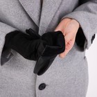 Перчатки женские, безразмерные, без утеплителя, цвет чёрный 9323099