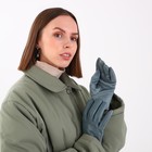 Перчатки женские, безразмерные, без утеплителя, цвет голубой - Фото 4