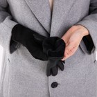 Перчатки женские, безразмерные, без утеплителя, цвет чёрный - фото 50741555