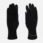 Перчатки женские, безразмерные, без утеплителя, цвет чёрный - фото 10046202