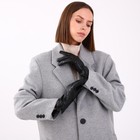 Перчатки женские, размер 7.5, с утеплителем, цвет чёрный - Фото 2