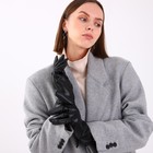 Перчатки женские, размер 9, с утеплителем, цвет чёрный - Фото 2