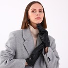 Перчатки женские, размер 7, с утеплителем, цвет чёрный - Фото 2