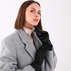 Перчатки женские, размер 8.5, с утеплителем, цвет чёрный - Фото 3