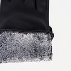 Перчатки женские, размер 7, с утеплителем, цвет чёрный - Фото 3