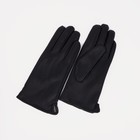 Перчатки женские, размер 7, с утеплителем, цвет чёрный - фото 10046352